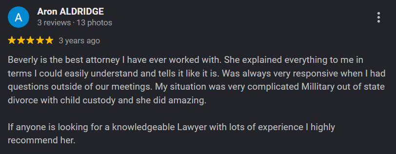 Aron Aldridge Review of Ballinger Law Firm